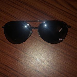 Black Aviator Sunglasses